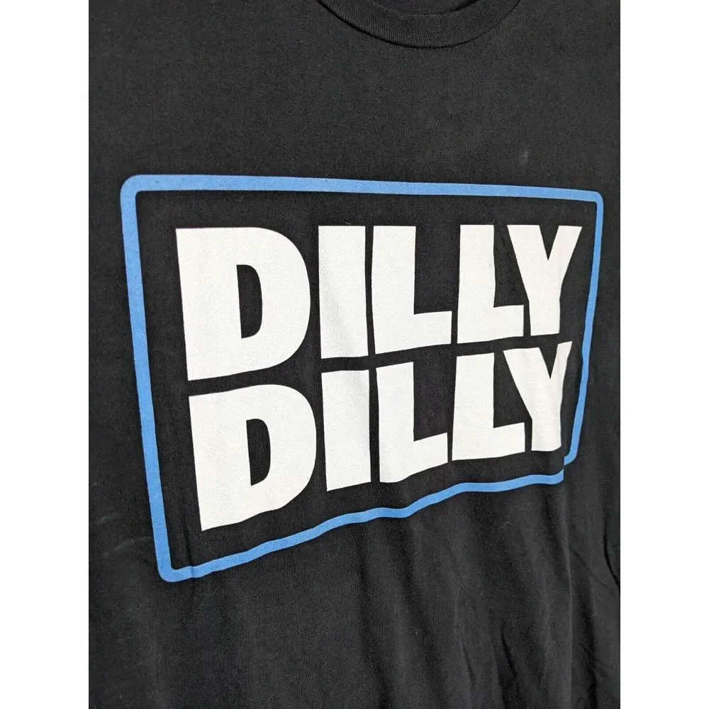 Bud Light Dilly Dilly PROMO T-Shirt Black Size Large Ringspun‎ Cotton